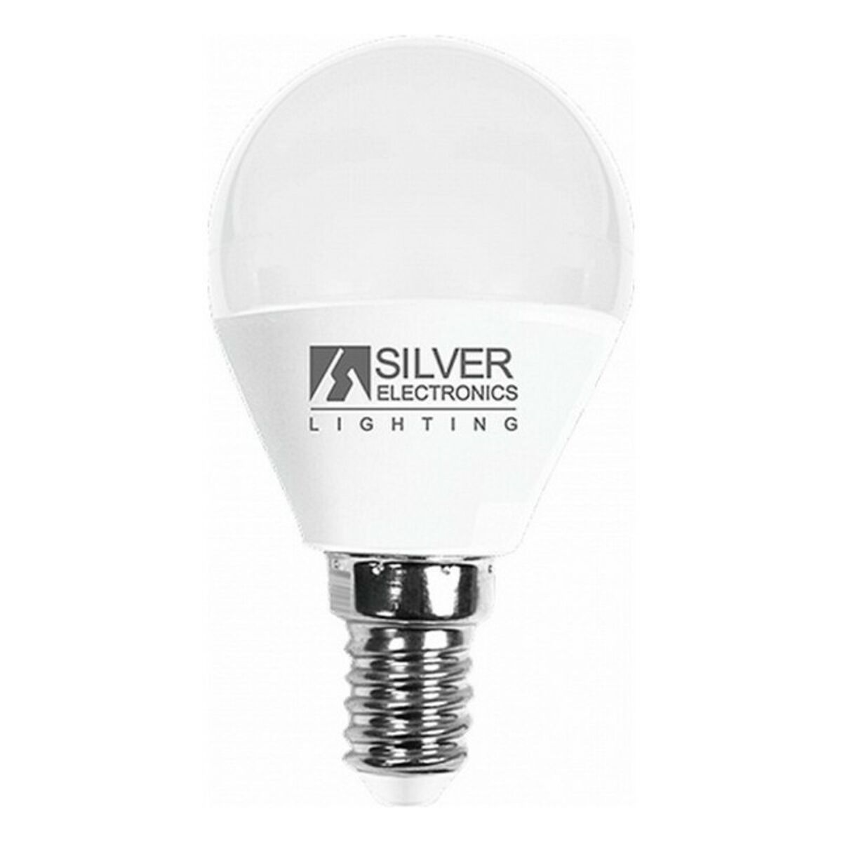 Spherical LED Light Bulb Silver Electronics E14 7W Warm light 5000K