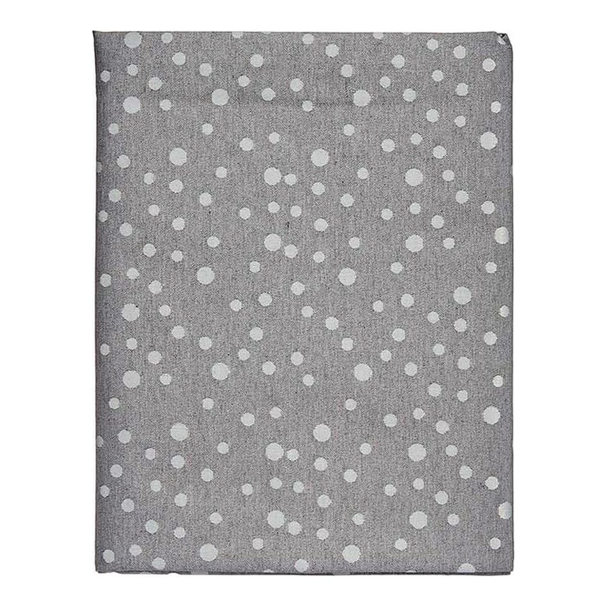 Tablecloth Kinvara BABEL GRIS 42 White Grey Jacquard