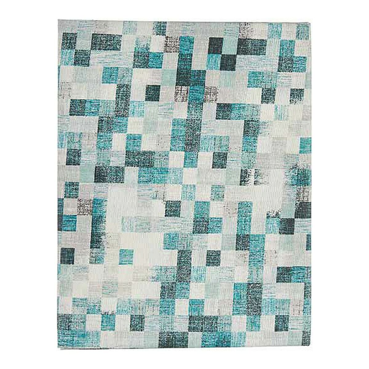 Tablecloth Kinvara CUADROS-A Blue Thin canvas