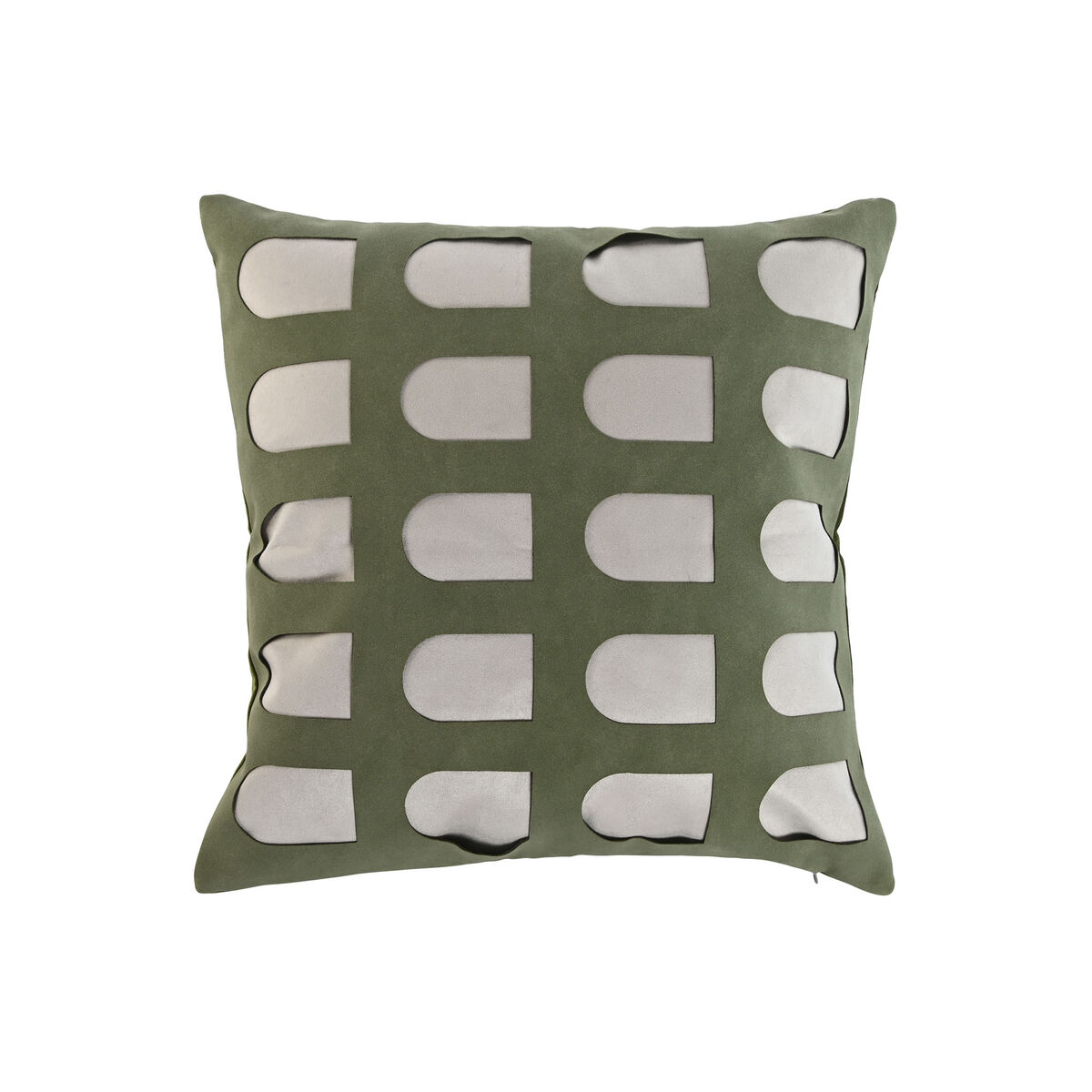 Cushion Home ESPRIT White Green 45 x 10 x 45 cm